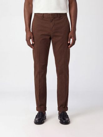 Fay Pantaloni chino slim fit in cotone con chiusura a scomparsa