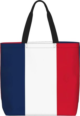 Generic Women Handbag France Flag Daily Bag Reusable Fashion Shopping Bags, For Swim, Birthday, Christmas, Gym, Holiday
