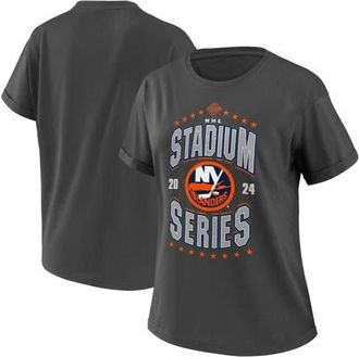 WEAR by Erin Andrews Womens WEAR by Erin Andrews Charcoal New York Islanders 2024 NHL Stadium Series Boyfriend T-Shirt at Nordstrom, Size X-Large