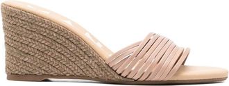 Maneb&igrave; Multi Bands Mule Wedge Espadrilles