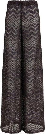 Missoni Viscose Casual Broek - Dames - Wijde Broeken - Veelkleurig - S - Broeken