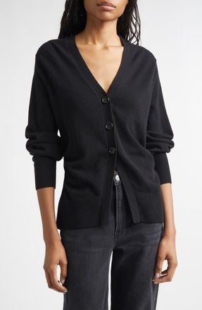 Veronica Beard Lamotte Cashmere Cardigan in Black at Nordstrom, Size X-Small