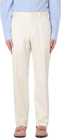 Lardini Broeken, Heren, Beige, S, Witte op maat gemaakte broek voor mannen