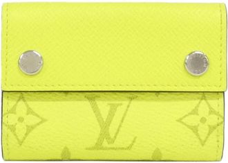 Louis Vuitton Jaune Coated Canvas Leather Wallet (Tri-Fold) (Pre-Owned)