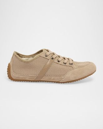 Givenchy Mesh And Suede Slim Low-Top Sneakers