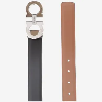 Ferragamo Calf Leather Belt - Black