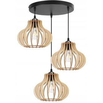 OEM L&aacute;mpara Colgante, L&aacute;mpara De Techo, Madera, Pantalla Led