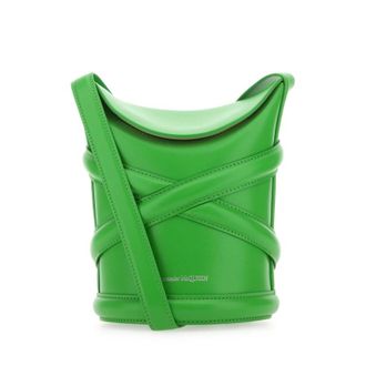 Alexander McQueen Grass Green The Curve Bucket Hat