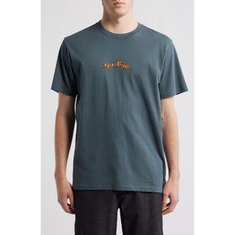 Rip Curl Hazed & Tubed Cotton Graphic T-Shirt in Pine Night at Nordstrom, Size Xx-Large