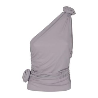 Magda Butrym Sleeveless Tops, female, Purple, Size: 2XS Purple Tshirt Shirts