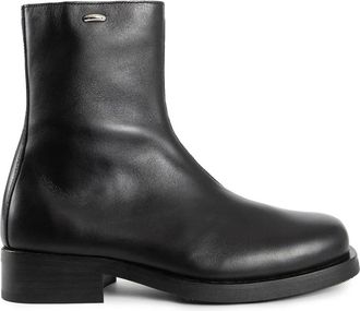 Our Legacy Camion Boot - Heren - Enkellaarsjes - Zwart - 41 EU - Leer - Schoenen