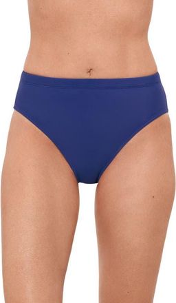 Aqua Green Mid Rise Tummy Control Brief Swimsuit Bottom in Cerulean at Nordstrom, Size X-Large