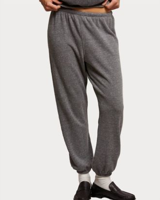 perfectwhitetee Stevie Easy Sweatpant In Dark Heather Grey