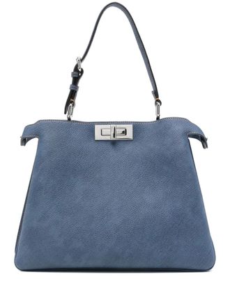 Fendi Peekaboo Soft medium tas met handgreep - Blauw
