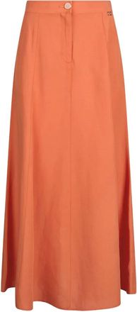 Liu Jo Gonna midi a vita alta - Arancione