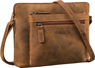 STILORD Verdelio Modern Ladies Shoulder-Bag Leather Small - Ideal as Messenger Bag Ladies Handbag - Womens Handbag Suitable for Tablet up to 10 Inches, Colour