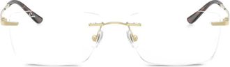 Ray-Ban Bril met rechthoekig montuur - Goud