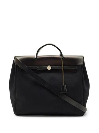 Herm&egrave;s 1999 Herbag 39 canvas tote bag - Black