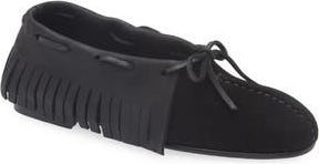 Hereu Tilla Fringes Babouche in Black at Nordstrom Rack, Size 8.5Us / 39Eu