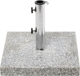 Beliani Base para sombrilla Gris Cuadrada 30 kg