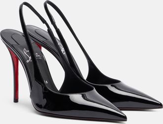 Christian Louboutin Miss Z patent leather slingback pumps