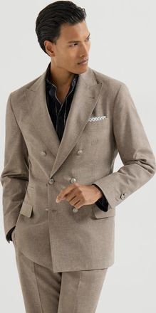 Brunello Cucinelli Uconstructed blazer in Light Brown at Nordstrom, Size 46 It