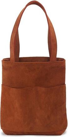 Ezra Arthur Brooklyn Nubuck Suede Leather Tote Bag in Sedona at Nordstrom, Size Medium