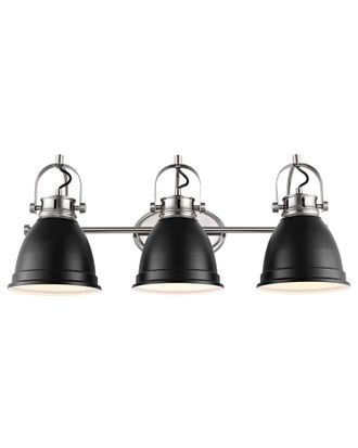 Jonathan Y Designs Jonathan Y Phineas 25In 3-Light Farmhouse Bohemian Iron Led Vanity