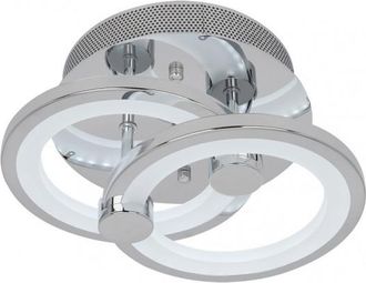 Fabrilamp Fabrilamp - Plafon Sydney 32w 3000-4000-6500k Cromo 13x19x31 Cm 3000 Lm Regulable,memoria Y C.remoto
