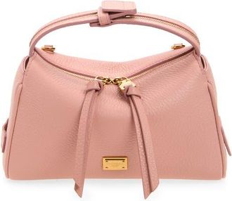 Dolce & Gabbana Vittoria Leather Top Handle Bag in 84550 Rosa Pesca at Nordstrom