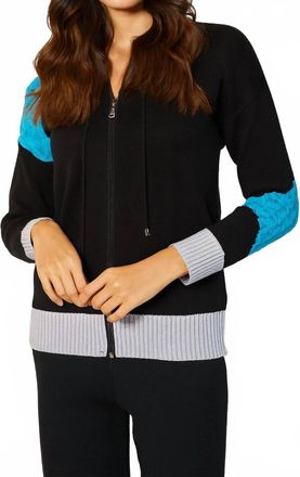 French Kyss Zip Hoodie Knit Cardigan In A/s