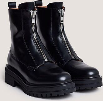 Jonak Leren boots met rits, AMOUREUSE