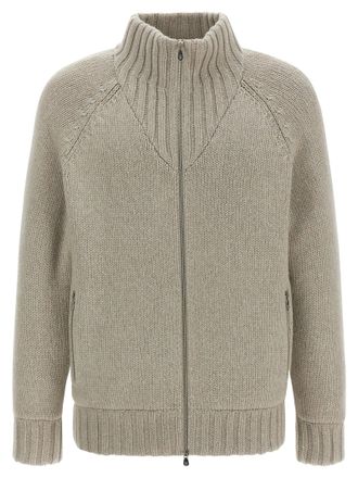Brunello Cucinelli Padded Cardigan Sweaters And Cardigans Multicolor