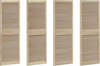 vidaXL Porte per Armadi Other 4 pcs Marrone 170 x 59.5 x 2.1 cm - Vidaxl
