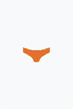 Luli Fama Womens Cosita Buena Wavey Full Ruched Back Bikini Bottom In Beachy Coral