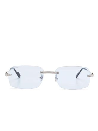 Cartier rectangle-frame sunglasses - Silver