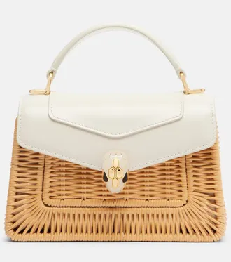 Bulgari Bolso Serpenti Forever Mini de mimbre