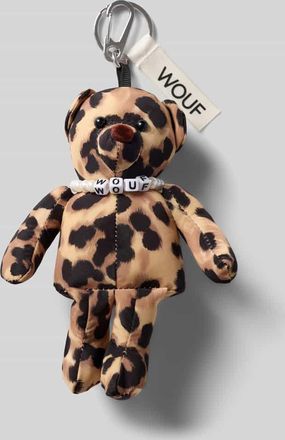 Wouf Charm mit Leo-Print Modell Feline Bear in Mittelbraun, Gr&ouml;&szlig;e 1
