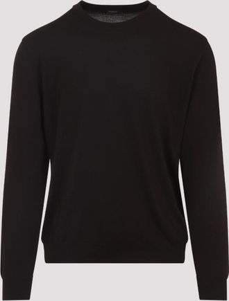 Kiton Dark Brown Long sleeves Sweater