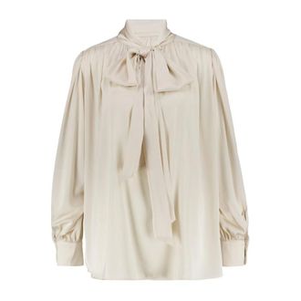 Emily van den Bergh Blouse - Dames - Blouses & Shirts - Beige - Maat: XS