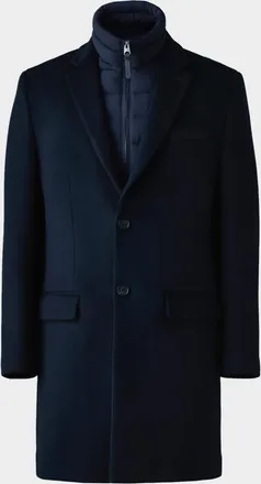 Mackage Men & apos;s Skai-SLB 3-in-1 Wool Overcoat with Removable Down Liner