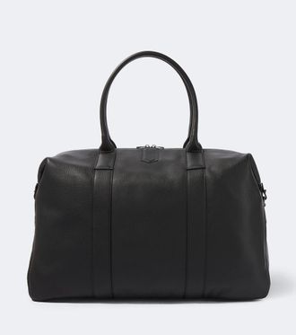 Canali Leather duffel bag
