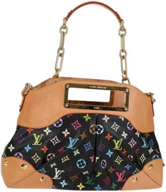 Louis Vuitton Tweedehands Canvas Louis Vuitton tassen - Dames - Vintage Handtas - Veelkleurig - ONE Size - Leer - Vintage