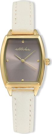 Ettika Classic Quartz Leather Strap Watch, 25mm x 37mm in Vanilla And Blush at Nordstrom Rack