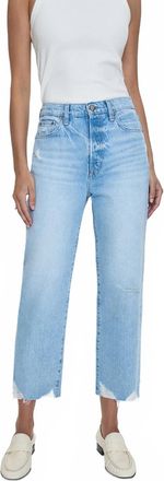 Pistola Denim Cassie Crop Super High Rise Straight Denim In Leisure Vintage