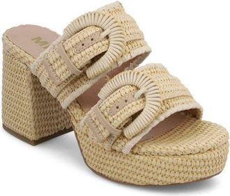 Mia Rebekah Slide Sandal in Natural at Nordstrom, Size 8.5