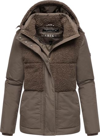 Marikoo dames winterjas Sheeta met teddyfleece & capuchon