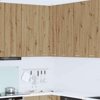 vidaXL Armadio Pensile Rovere Artigiano E Bianco 57 X 57 X 100 Cm Vidaxl