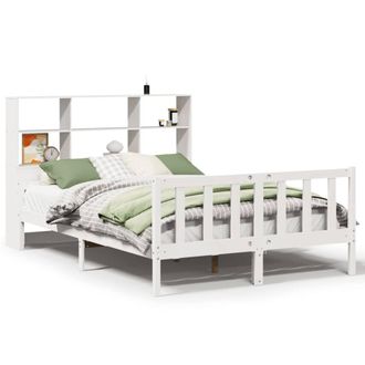 Berkfield Home Bookcase Bed without Mattress White 160x200 cm Solid Wood Pine