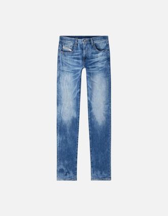 Diesel Mens 2019 D-STRUKT Slim Fit Mid Wash Blue Jeans